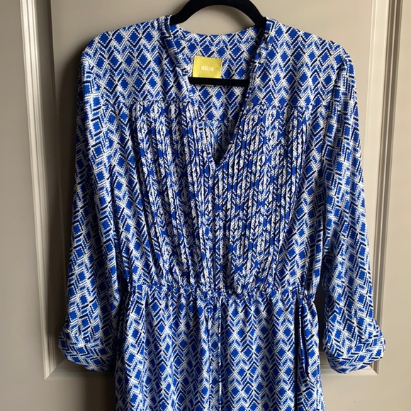 Anthropologie Maeve Aztec Print Blouson Dress - Picture 2 of 8